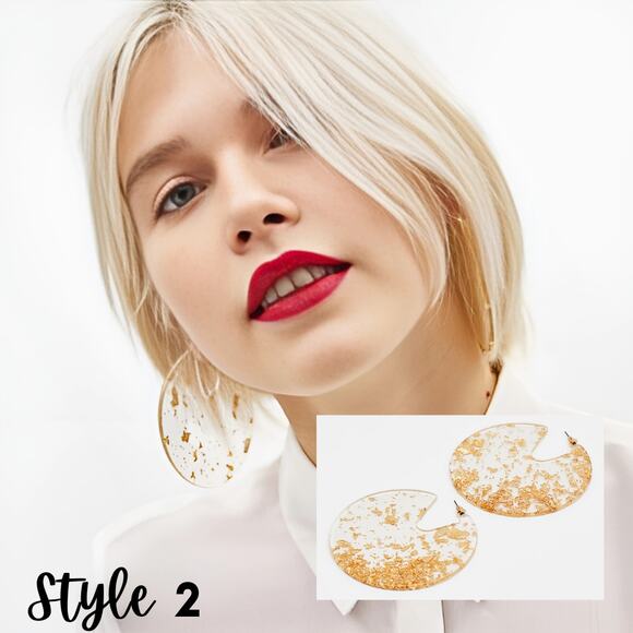 3 for $15 - Colorful Earrings Summer Tassels Acrylic Resin - Picture 4 of 14